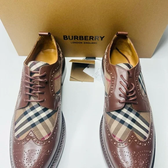 Burberry | Shoes | Burberry Brown Tan Oxford Shoes With  display picture 3